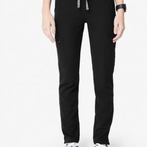 XS Figs Yola Skinny Scrub Pants - Black